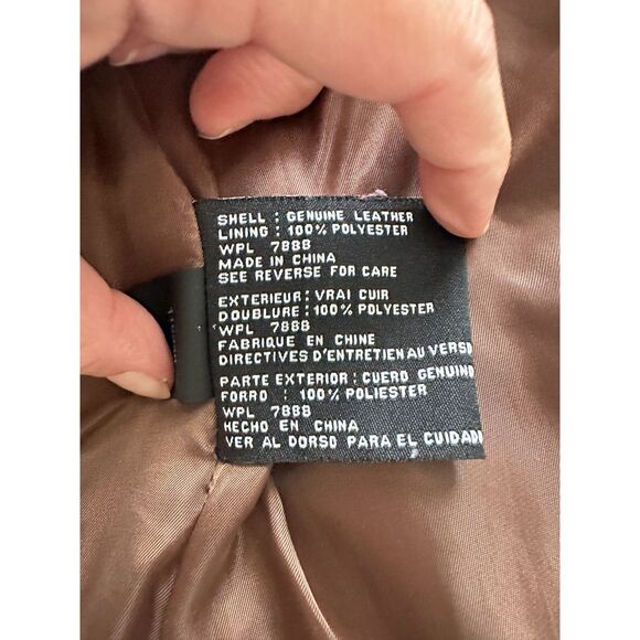 Michael Kors Leather Moto Jacket Size S Buttery Soft - Picture 9 of 10